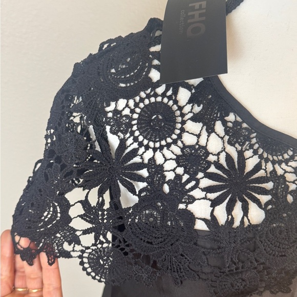 Sundress Black Off the Shoulder Sleeveless MIDI Sundress - Picture 3 of 8